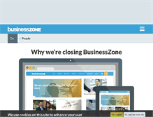 Tablet Screenshot of businesszone.co.uk